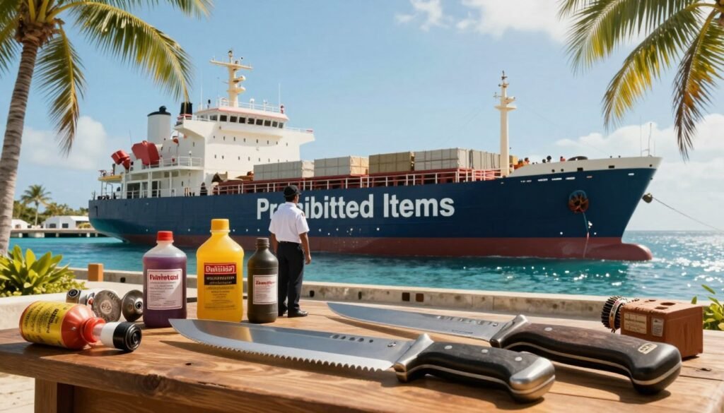 prohibited items ship